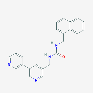 molecular formula C23H20N4O B2689545 1-([3,3'-Bipyridin]-5-ylmethyl)-3-(naphthalen-1-ylmethyl)urea CAS No. 2177366-45-7