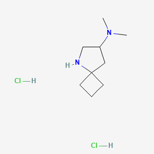 molecular formula C9H20Cl2N2 B2689553 N,N-二甲基-5-氮杂螺[3.4]辛-7-胺;二盐酸盐 CAS No. 2247102-00-5