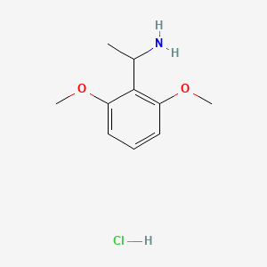 molecular formula C10H16ClNO2 B2689554 1-(2,6-二甲氧基苯基)乙胺盐酸盐 CAS No. 1087707-43-4