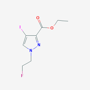 molecular formula C8H10FIN2O2 B2689558 ethyl 1-(2-fluoroethyl)-4-iodo-1H-pyrazole-3-carboxylate CAS No. 1856079-15-6