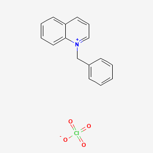 molecular formula C16H14ClNO4 B2689561 1-Benzylquinolinium perchlorate CAS No. 32863-59-5