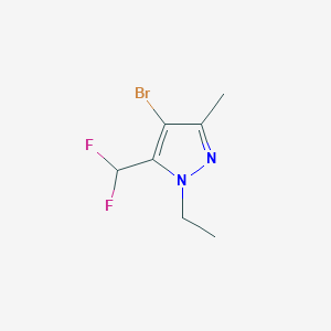 4-Bromo-5-(difluoromethyl)-1-ethyl-3-methylpyrazole