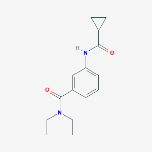 molecular formula C15H20N2O2 B268957 3-[(cyclopropylcarbonyl)amino]-N,N-diethylbenzamide 