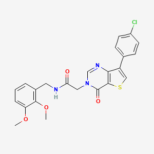 2-[7-(4-chlorophenyl)-4-oxothieno[3,2-d]pyrimidin-3(4H)-yl]-N-(2,3-dimethoxybenzyl)acetamide