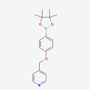 4-[4-(Tetramethyl-1,3,2-dioxaborolan-2-yl)phenoxymethyl]pyridine