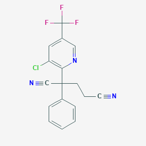 2-[3-Chloro-5-(trifluoromethyl)-2-pyridinyl]-2-phenylpentanedinitrile