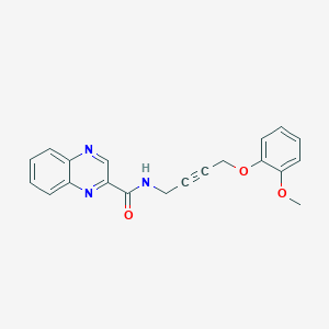 molecular formula C20H17N3O3 B2689614 N-(4-(2-甲氧基苯氧基)丁-2-炔-1-基)喹喔啉-2-甲酰胺 CAS No. 1421483-67-1