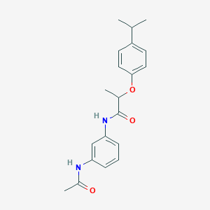 molecular formula C20H24N2O3 B268962 N-[3-(acetylamino)phenyl]-2-(4-isopropylphenoxy)propanamide 