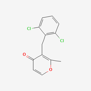 3-(2,6-dichlorobenzyl)-2-methyl-4H-pyran-4-one