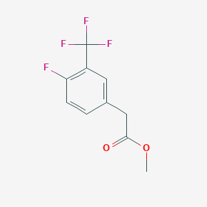 molecular formula C10H8F4O2 B2689645 (4-Fluoro-3-trifluoromethylphenyl)acetic acid methyl ester CAS No. 625112-66-5