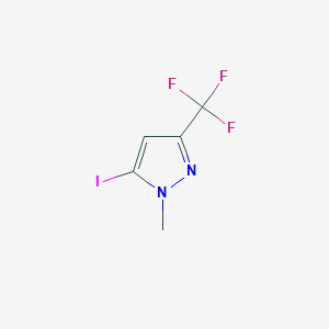 molecular formula C5H4F3IN2 B2689662 5-碘-1-甲基-3-(三氟甲基)-1H-吡唑 CAS No. 898288-96-5