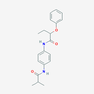 molecular formula C20H24N2O3 B268967 N-[4-(isobutyrylamino)phenyl]-2-phenoxybutanamide 