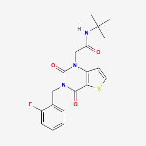 N-tert-butyl-2-[3-(2-fluorobenzyl)-2,4-dioxo-3,4-dihydrothieno[3,2-d]pyrimidin-1(2H)-yl]acetamide