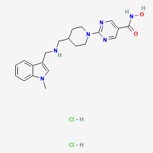 molecular formula C21H28Cl2N6O2 B2689684 Quisinostat dihydrochloride CAS No. 875320-31-3