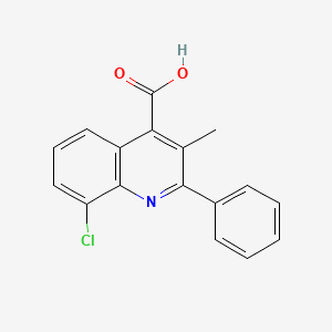 8-Chloro-3-methyl-2-phenylquinoline-4-carboxylic acid