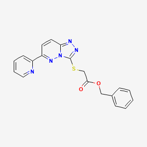 Benzyl 2-((6-(pyridin-2-yl)-[1,2,4]triazolo[4,3-b]pyridazin-3-yl)thio)acetate