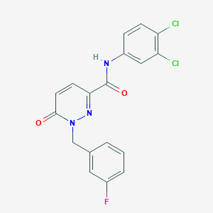 N-(3,4-dichlorophenyl)-1-(3-fluorobenzyl)-6-oxo-1,6-dihydropyridazine-3-carboxamide