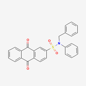 N-benzyl-9,10-dioxo-N-phenyl-9,10-dihydroanthracene-2-sulfonamide