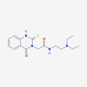 N-(2-(diethylamino)ethyl)-2-(4-oxo-2-thioxo-1,2-dihydroquinazolin-3(4H)-yl)acetamide