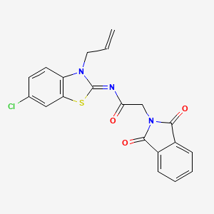 (Z)-N-(3-allyl-6-chlorobenzo[d]thiazol-2(3H)-ylidene)-2-(1,3-dioxoisoindolin-2-yl)acetamide