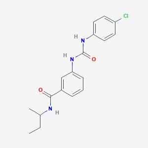 molecular formula C18H20ClN3O2 B268971 N-(sec-butyl)-3-{[(4-chloroanilino)carbonyl]amino}benzamide 