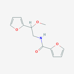 molecular formula C12H13NO4 B2689714 N-(2-(furan-2-yl)-2-methoxyethyl)furan-2-carboxamide CAS No. 1795455-70-7