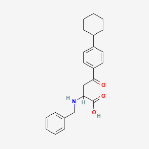2-(Benzylamino)-4-(4-cyclohexylphenyl)-4-oxobutanoic acid