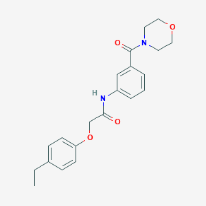 molecular formula C21H24N2O4 B268972 2-(4-ethylphenoxy)-N-[3-(4-morpholinylcarbonyl)phenyl]acetamide 