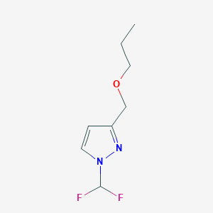 molecular formula C8H12F2N2O B2689721 1-(difluoromethyl)-3-(propoxymethyl)-1H-pyrazole CAS No. 1855940-32-7