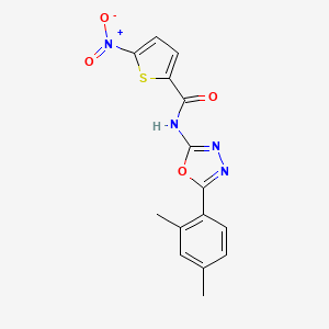 molecular formula C15H12N4O4S B2689731 N-(5-(2,4-dimethylphenyl)-1,3,4-oxadiazol-2-yl)-5-nitrothiophene-2-carboxamide CAS No. 891145-13-4