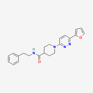 1-(6-(furan-2-yl)pyridazin-3-yl)-N-phenethylpiperidine-4-carboxamide