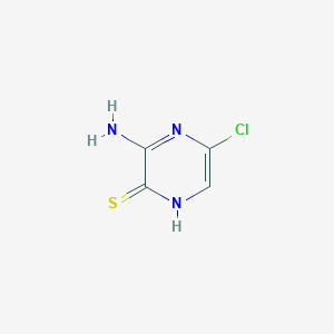 3-Amino-5-chloropyrazine-2-thiol