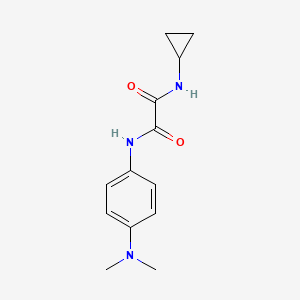 molecular formula C13H17N3O2 B2689746 N1-cyclopropyl-N2-(4-(dimethylamino)phenyl)oxalamide CAS No. 941945-92-2
