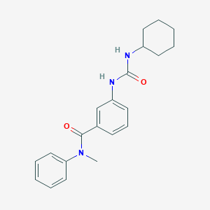 molecular formula C21H25N3O2 B268975 3-{[(cyclohexylamino)carbonyl]amino}-N-methyl-N-phenylbenzamide 