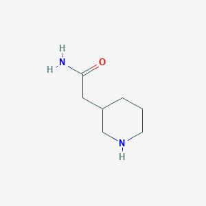 molecular formula C7H14N2O B2689762 2-(Piperidin-3-yl)acetamide CAS No. 196613-56-6