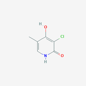 molecular formula C6H6ClNO2 B2689787 3-Chloro-4-hydroxy-5-methyl-1H-pyridin-2-one CAS No. 2204085-69-6