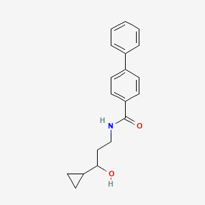 N-(3-cyclopropyl-3-hydroxypropyl)-[1,1'-biphenyl]-4-carboxamide