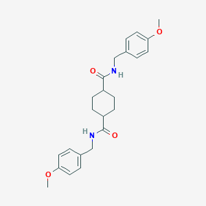 molecular formula C24H30N2O4 B268979 N,N'-bis(4-methoxybenzyl)cyclohexane-1,4-dicarboxamide 