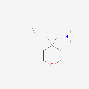 molecular formula C10H19NO B2689793 [4-(But-3-en-1-yl)oxan-4-yl]methanamine CAS No. 1864747-28-3