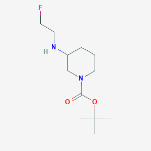 molecular formula C12H23FN2O2 B2689796 Tert-butyl 3-(2-fluoroethylamino)piperidine-1-carboxylate CAS No. 1780788-10-4