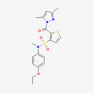 2-[(3,5-dimethyl-1H-pyrazol-1-yl)carbonyl]-N-(4-ethoxyphenyl)-N-methylthiophene-3-sulfonamide