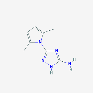 molecular formula C8H11N5 B2689809 3-(2,5-dimethyl-1H-pyrrol-1-yl)-1H-1,2,4-triazol-5-amine CAS No. 108085-58-1