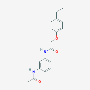 molecular formula C18H20N2O3 B268983 N-[3-(acetylamino)phenyl]-2-(4-ethylphenoxy)acetamide 
