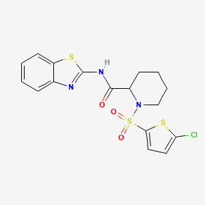 N-(benzo[d]thiazol-2-yl)-1-((5-chlorothiophen-2-yl)sulfonyl)piperidine-2-carboxamide