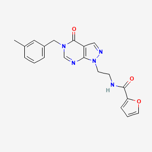 N-(2-(5-(3-methylbenzyl)-4-oxo-4,5-dihydro-1H-pyrazolo[3,4-d]pyrimidin-1-yl)ethyl)furan-2-carboxamide