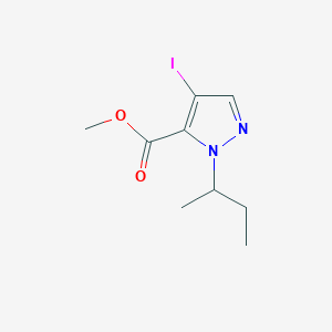molecular formula C9H13IN2O2 B2689876 Methyl 4-iodo-1-(methylpropyl)pyrazole-5-carboxylate CAS No. 1354705-59-1