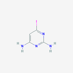 molecular formula C4H5IN4 B2689892 2,4-Diamino-6-iodopyrimidine CAS No. 727651-44-7