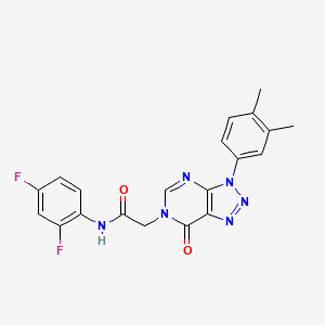 N-(2,4-difluorophenyl)-2-[3-(3,4-dimethylphenyl)-7-oxotriazolo[4,5-d]pyrimidin-6-yl]acetamide