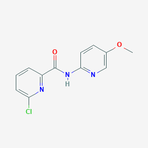 molecular formula C12H10ClN3O2 B2689897 6-Chloro-N-(5-methoxypyridin-2-yl)pyridine-2-carboxamide CAS No. 2305296-81-3