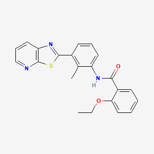 2-ethoxy-N-(2-methyl-3-(thiazolo[5,4-b]pyridin-2-yl)phenyl)benzamide